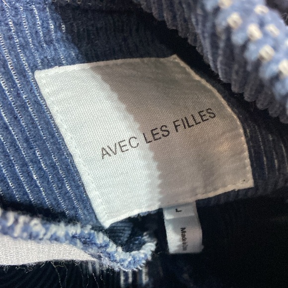 Avec Les Filles Shacket 100% Cotton Denim Chambray Sz Oversized - Picture 3 of 5